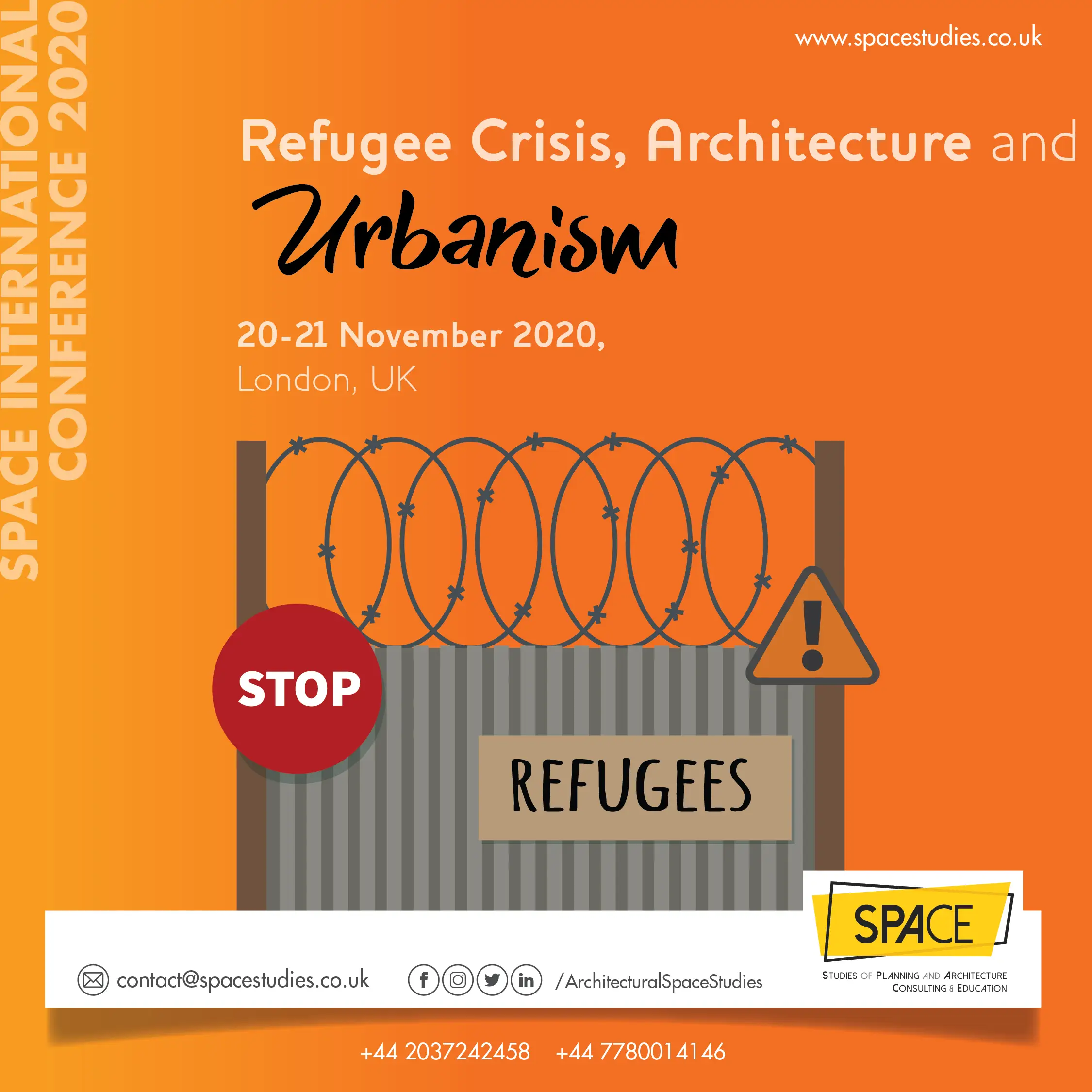 SPACE International Conference 2020 on Refugee Crisis, Architecture and ...