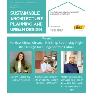 Panel on vertical cities and circular high-rise design at SPACE International Conference 2025
